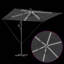 Umbrella with LED Strip Lights Polyester and Aluminium Outdoor Parasol-1633500824-1633500819