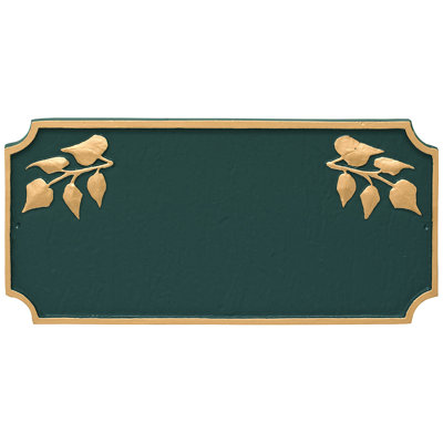 Camden Ivy 2-Line Wall Address Plaque