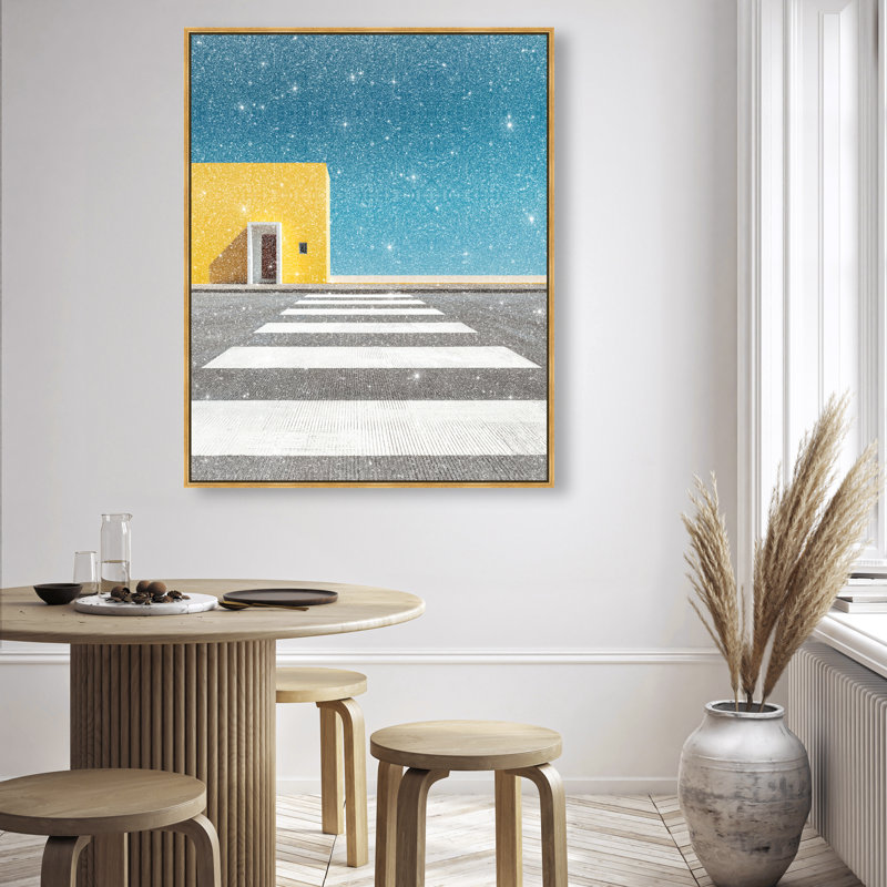 Hue Crossing I Print by Oliver Gal, 46"H x 37"W, Gold Floater Frame