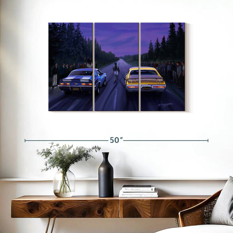 Mehar Back Road Races, 24" H x 38" W