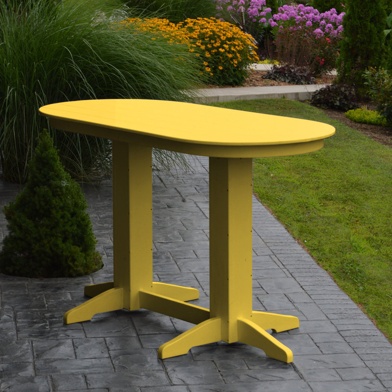 Table de salle à manger Nettie, Jaune citron, H 42 po x l 60 po x P 33 po