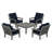 Vineyard 5-Piece Deep Seating Conversation Set-68603158-131211100