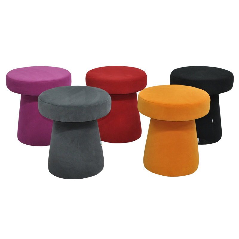 Solid + Manufactured Wood Accent Stool, Blue