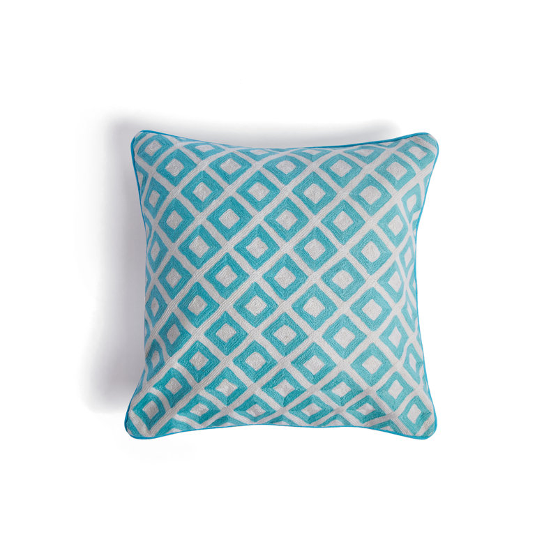 Darby Geometric Cotton Throw Pillow