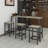 3 - Person Four Leg Dining Set-71605068-71605069