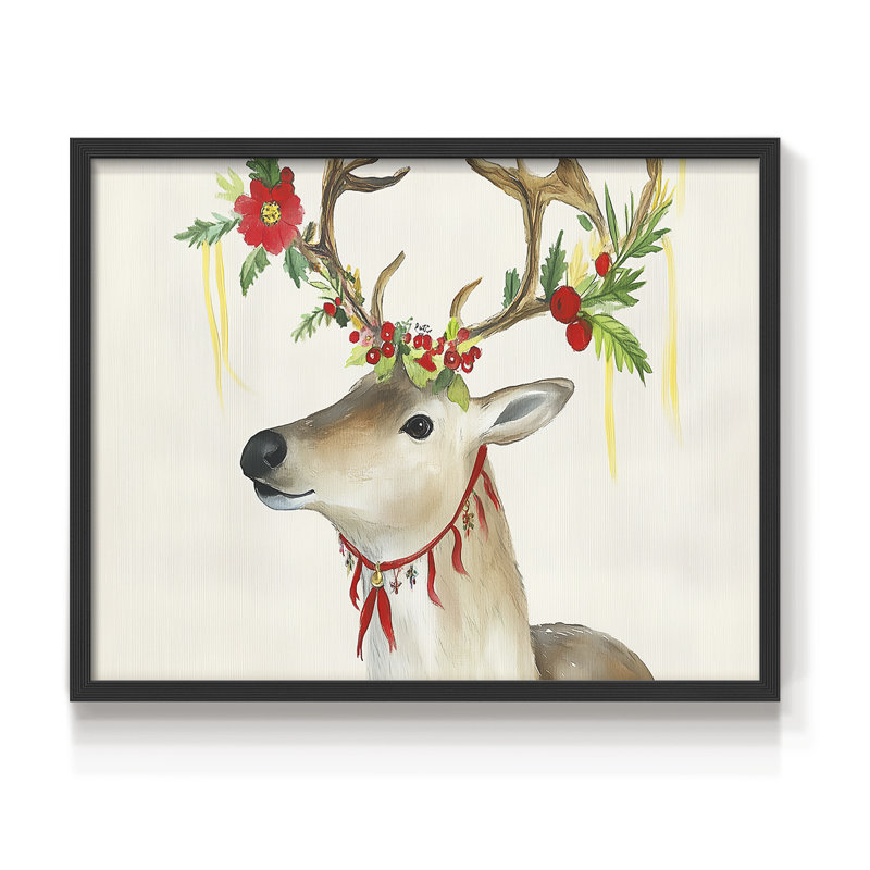 Art de Noël - XLVII - reproduction encadrée - réarmable, H 22 po x l 28 po, Noir, noir, noir, noir