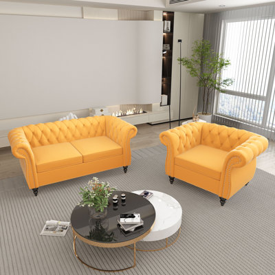Earnhart 2 Piece Velvet Living Room Set by House of Hampton