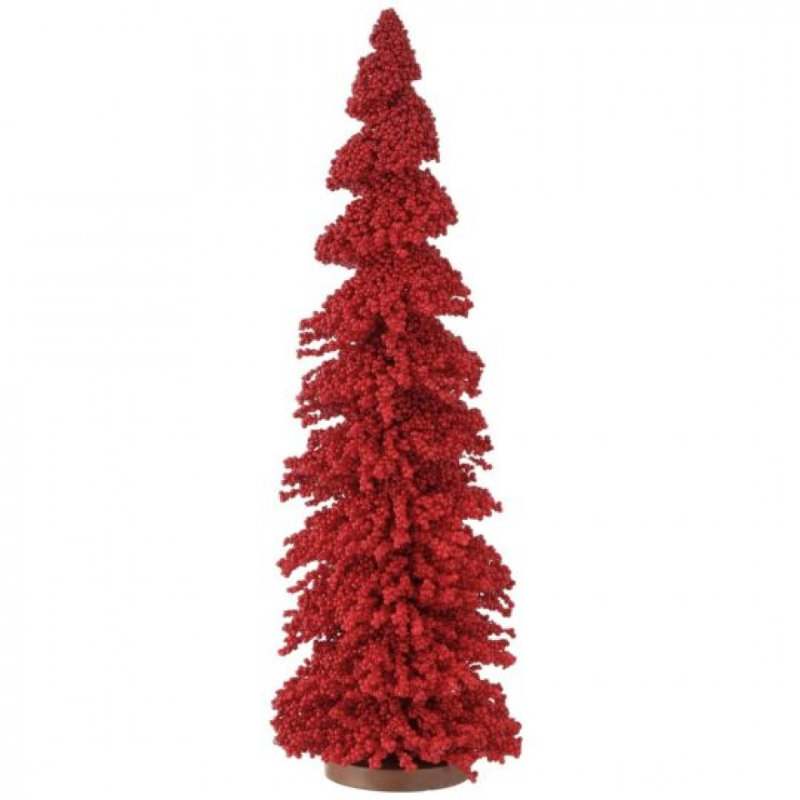 Mini statuette rouge en forme de baie, H 20,50 po x l 6 po x P 6 po