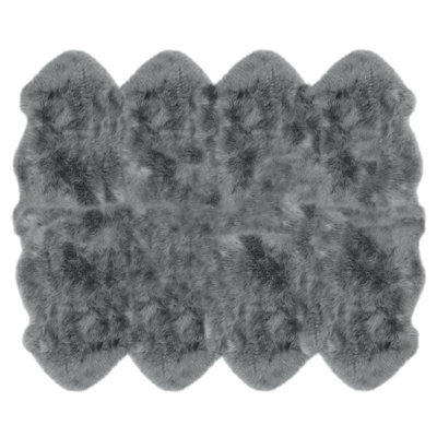 Eight Pelt sheepskin rug