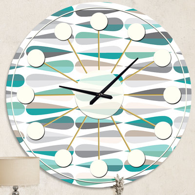 Horloge murale rétro Mid-Century