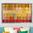 Circles and Squares 57 Golden Red by Mark Lawrence - Floater Frame Graphic Art Print on Canvas-87380057-25641163