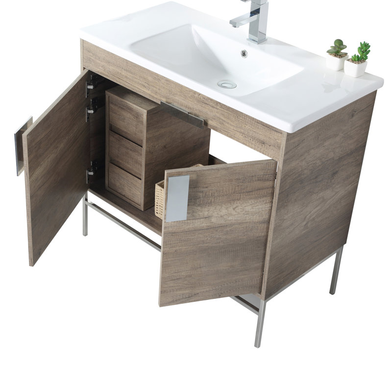 Allimae Bathroom Cabinet, Gray