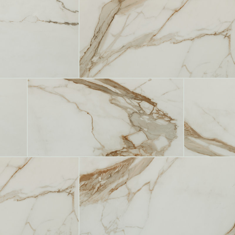 Palazza 24 in. x 48 in. Matte Porcelain Marble Look Floor and Wall Tile, Cielo Morado