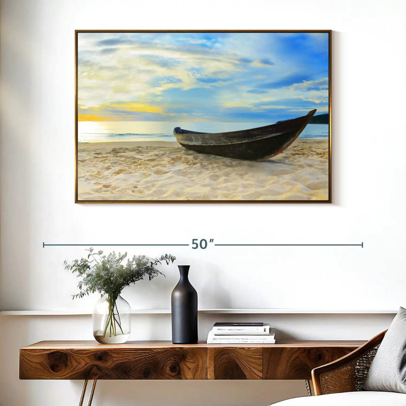 Avrielle brise, Cadre flottant doré, 40 po x 27 po