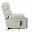 Fauteuil inclinable surdimensionné à assise simple en tissu gris neutre FlowLuxe pour les personnes âgées à domicile