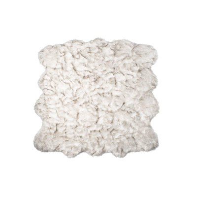 Tapis en fausse peau de mouton Qusay