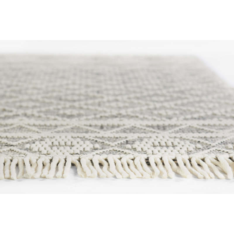 Boulder Geometric Area Rug in Beige/Gray, Rectangle 8' x 10'