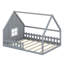 Lit maison avec fenêtre et clôture, DEL-12573701