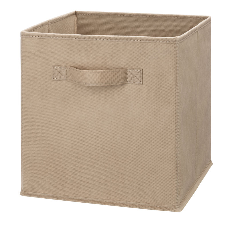 Rebrilliant Whitmor Fabric Bin, Doeskin