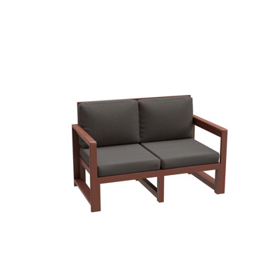 Jaqualine 135cm Wide Pine Garden Sofa with Cushions