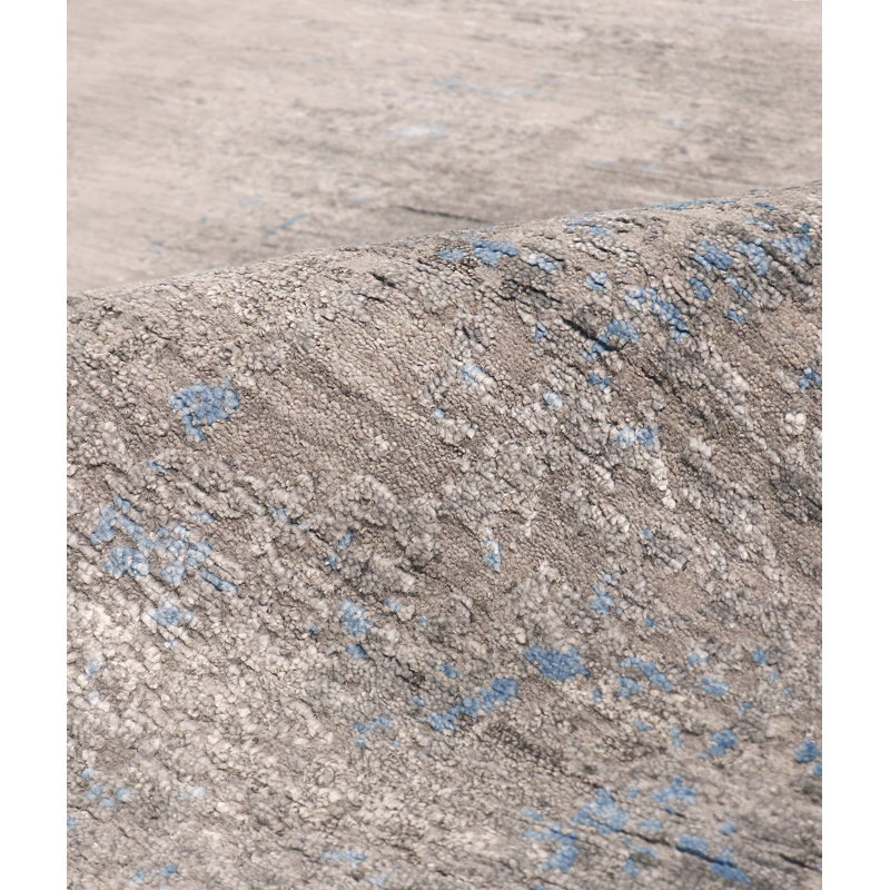 Cosmo Contemporary Hand-Knotted Silk & Wool 9' x 12' Area Rug