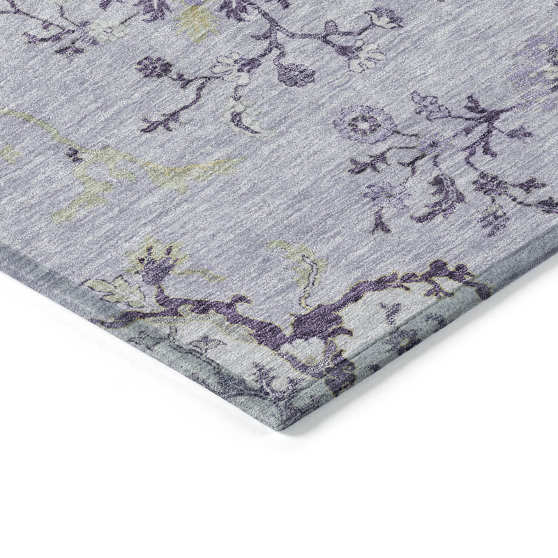 Machine Washable Indoor/Outdoor Cicel ACN1156 Lavender Rug
