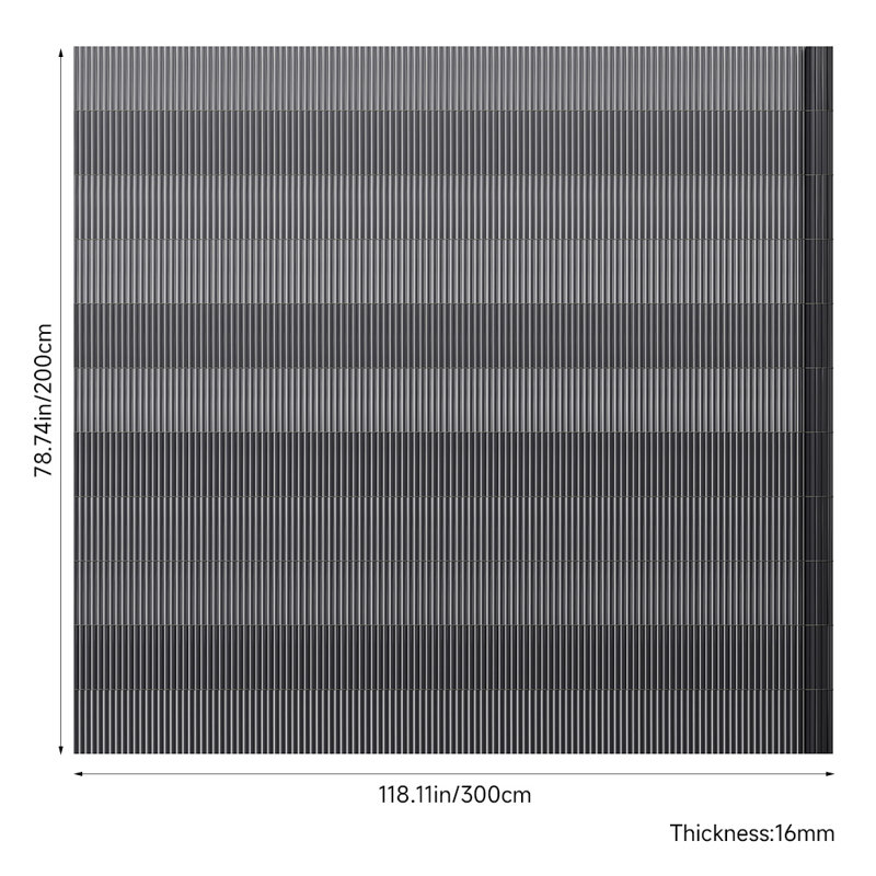 Fence Panels Fencing with 1 Panel(s) Included, 200cm H x 300cm W x 1.6cm D
