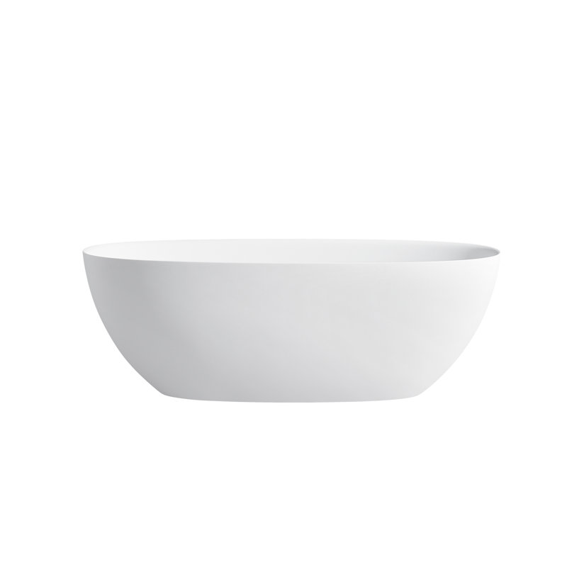 Bianka 65 " L x 31 " W Undermount Soaking Solid Surface Bathtub
