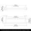 Raeann 40cm 2 Wall Towel Bar
