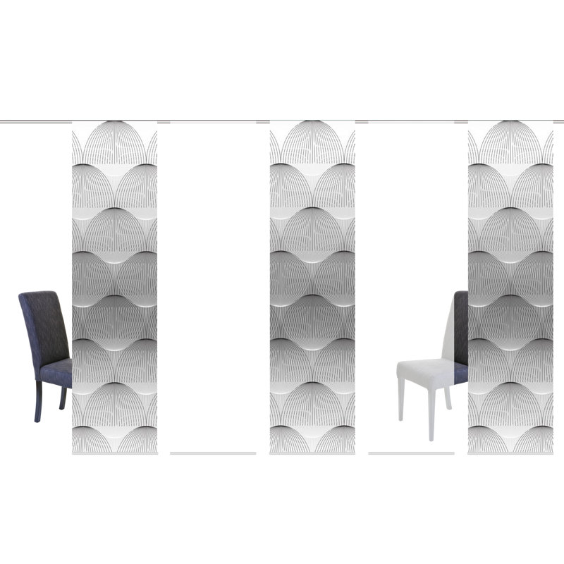 Benaris Room Darkening Curtain Panel Pair, Grey