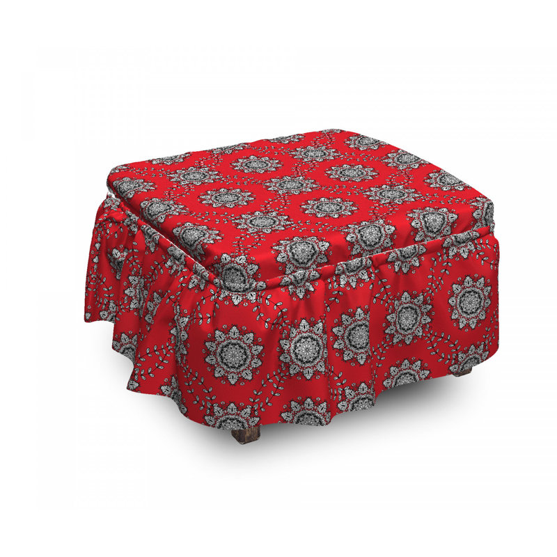 Box Cushion Ottoman Slipcover