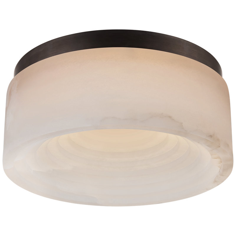 Kelly Wearstler Otto Solitaire Flush Mount, Bronze, 3.5" H x 8" W x 8" D