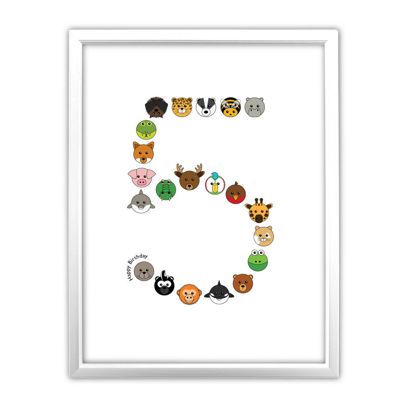 Single Picture Frame Print, White