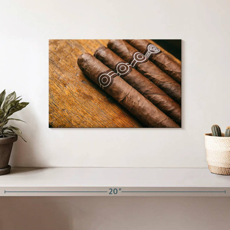 Senne Brown Cuban Cigars, 8" H x 12" W