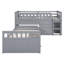 Lit mezzanine simple et lit plateforme avec 7 tiroirs - Maximisez l'organisation de votre chambre-1371130927
