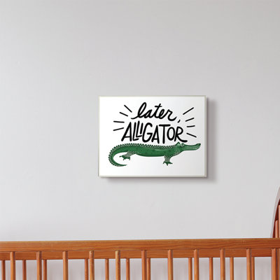 Art sur toile alligator animaux plus tard Ricka