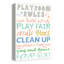 «Long Ashton Playroom Rules», art sur toile-1583641737