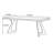 Modern simple home rectangular rock slab table-1995815976
