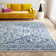 Attalia Oriental Handmade Tufted Navy/Light Gray Area Rug