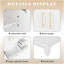 Armoire de salle de bain blanche durable avec beaucoup de rangement, imperméable et facile à assembler