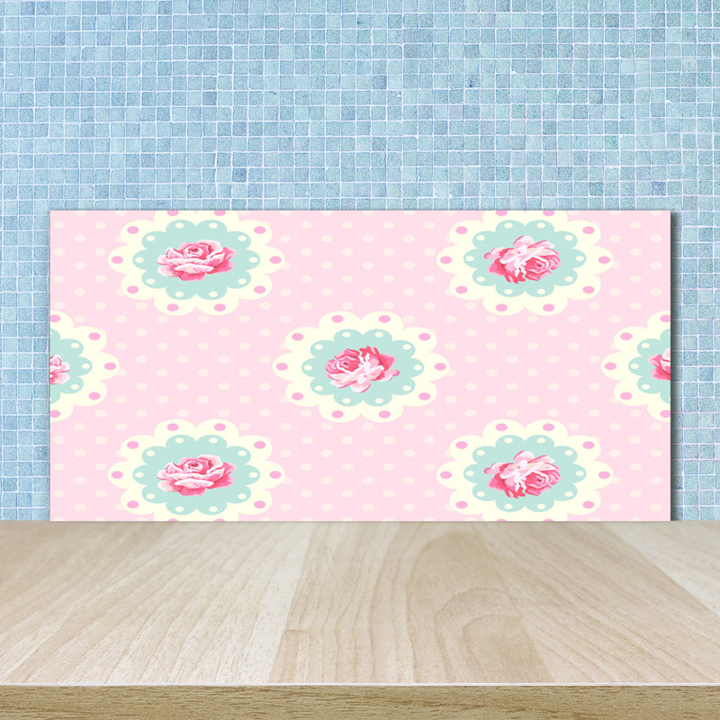 50cm W x 100cm L Glass Peel and Stick Panel