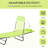 Folding Poolside Lounge Chair , Outdoor With Breathable Seat And , For Beach, Patio Reclining Adjustable ,