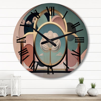 Horloge murale moderne en bois Tomesia