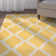 Glamour Non-Slip Moroccan Trellis Area Rug For Living Room, Hallway Runner, Entryway Rug, Yellow