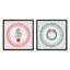 Ensemble de 2 reproductions Ribboned Evergreen-1357216887-1357216880