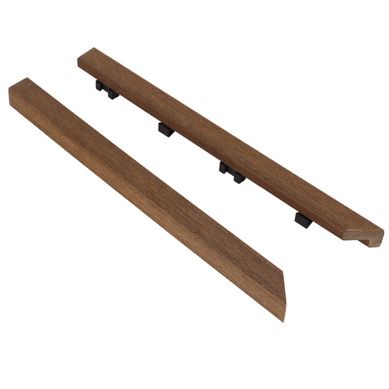 Carreau de terrasse extérieur en composite brésilien 1/12 pi x 1 pi Quick Ipe (2 pièces / boîte), Ipe brésilienne