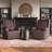 34" Wide Swivel Rocking Nursery Recliner Comfortable Upholstered Glider-99343868