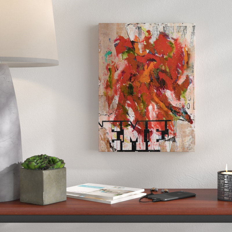 Abstrait ABS IV - Impression sur toile, H 16 po x l 12 po x P 1,5 po