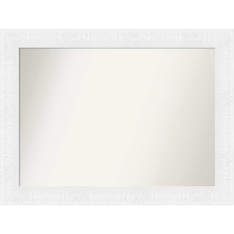 Miroir mural Luxe, Blanc, 33,75 po x 44,75 po