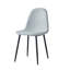 Mose 45cm H Fabric Upholstered Metal Upholstered Back Side Chair in Grey-367622630-292376150